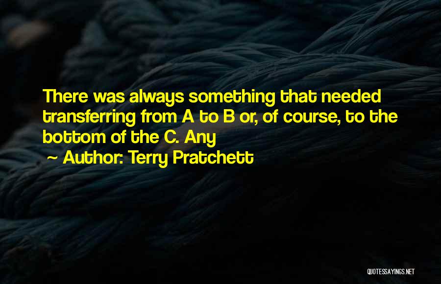 Transferring Quotes By Terry Pratchett