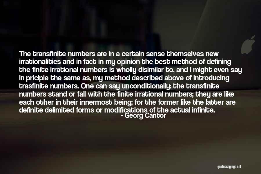Transfinite Numbers Quotes By Georg Cantor Transfinite Numbers Quotes By Georg Cantor