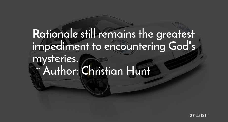 Transformation In Life Quotes By Christian Hunt