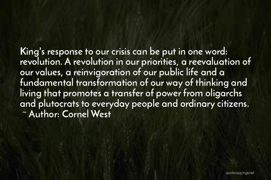 Transformation In Life Quotes By Cornel West