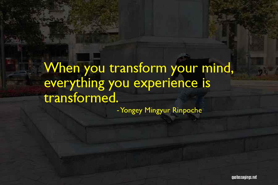 Transformed Mind Quotes By Yongey Mingyur Rinpoche Transformed Mind Quotes By Yongey Mingyur Rinpoche