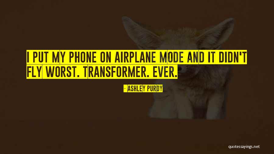 Transformer 2 Quotes By Ashley Purdy