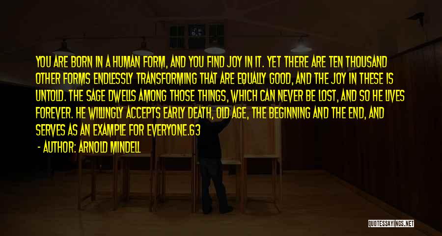 Transforming Lives Quotes By Arnold Mindell