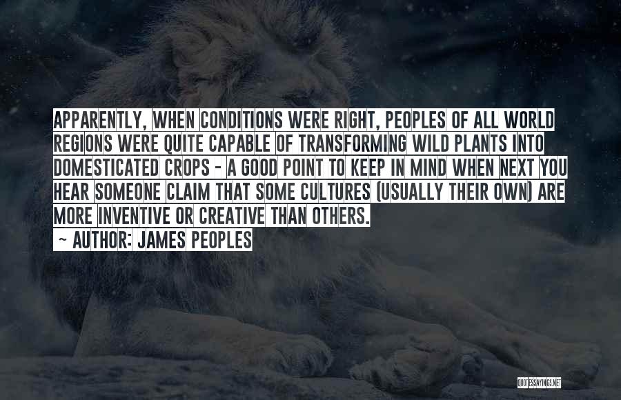 Transforming Your Mind Quotes By James Peoples