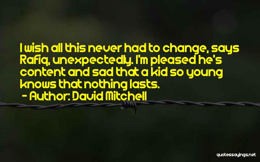 Transience Quotes By David Mitchell