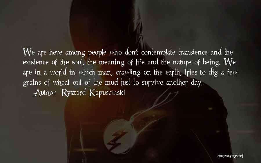 Transience Quotes By Ryszard Kapuscinski