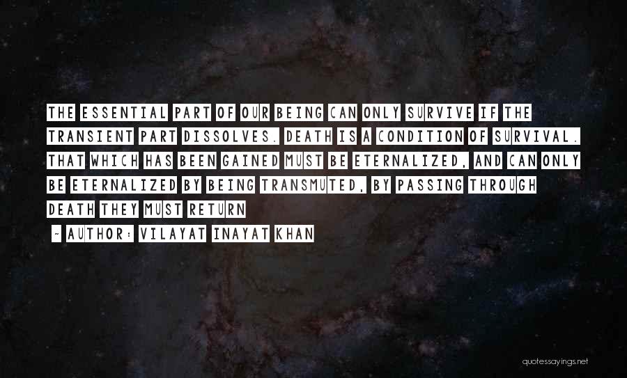 Transient Quotes By Vilayat Inayat Khan