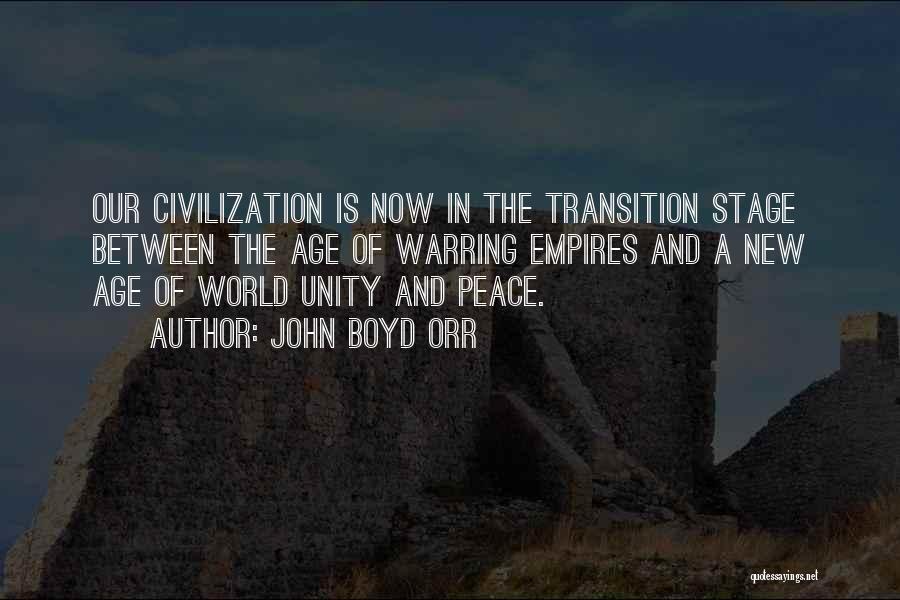 Transition In Between Quotes By John Boyd Orr