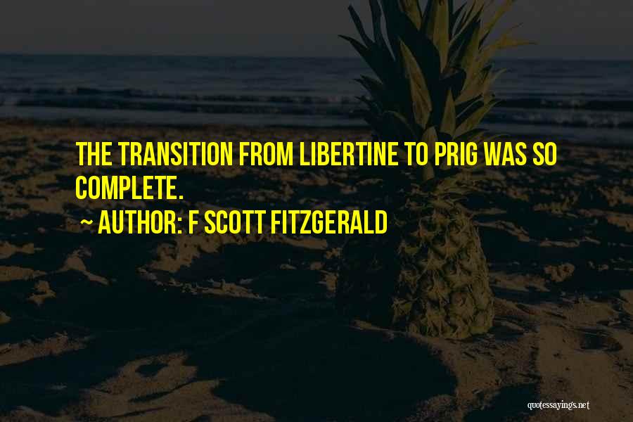 Transition To Quotes By F Scott Fitzgerald