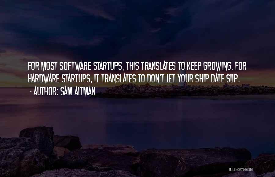 Translates To Quotes By Sam Altman