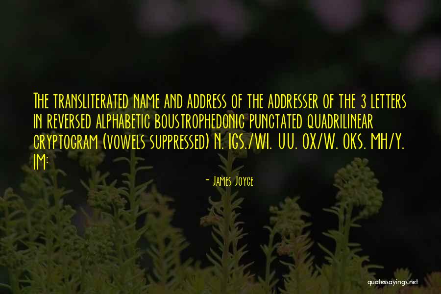 Transliterated Quotes By James Joyce Transliterated Quotes By James Joyce