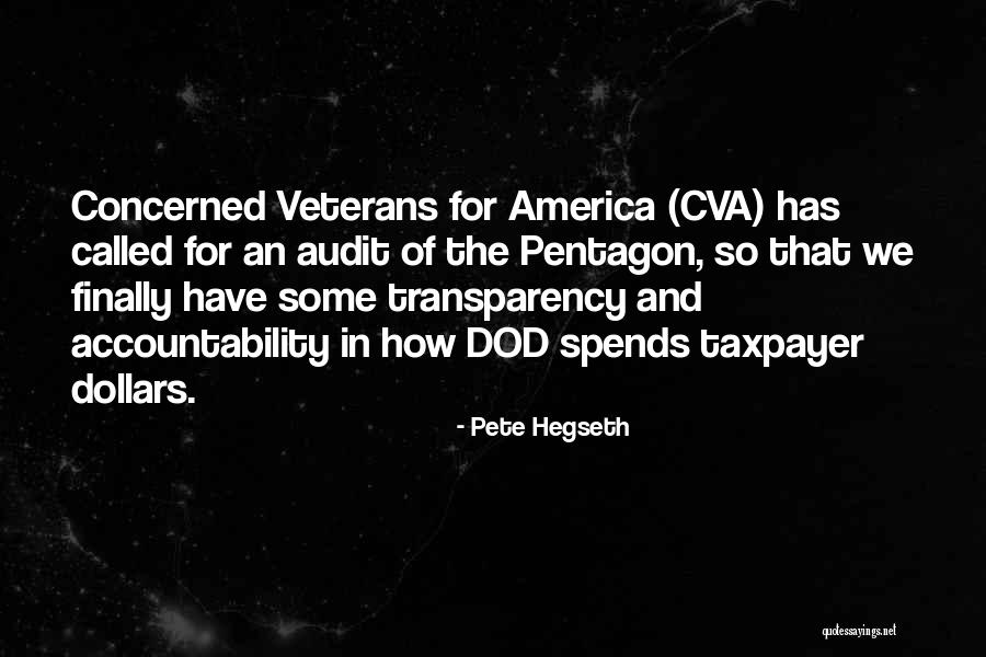 Transparency And Accountability Quotes By Pete Hegseth