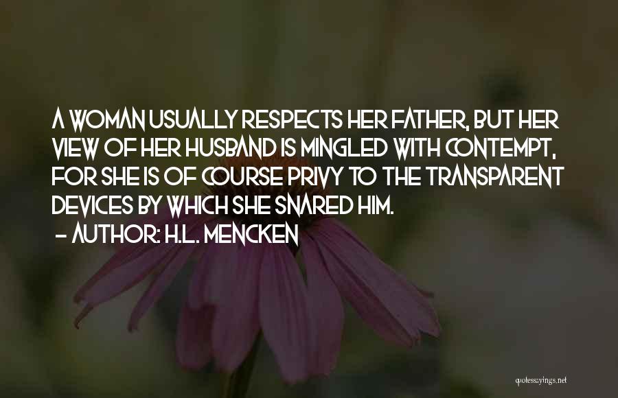 Transparent Quotes By H.L. Mencken