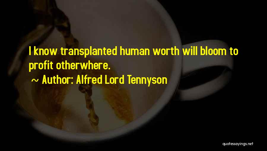 Transplanted Quotes By Alfred Lord Tennyson