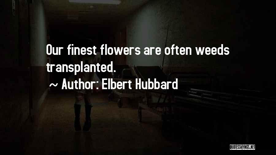 Transplanted Quotes By Elbert Hubbard