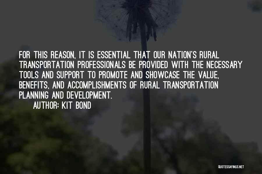 Transportation Planning Quotes By Kit Bond