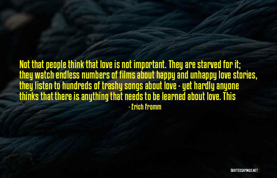 Trashy Quotes By Erich Fromm