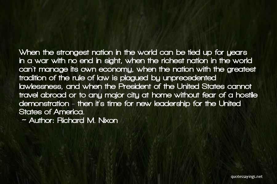 Travel Abroad Quotes By Richard M. Nixon