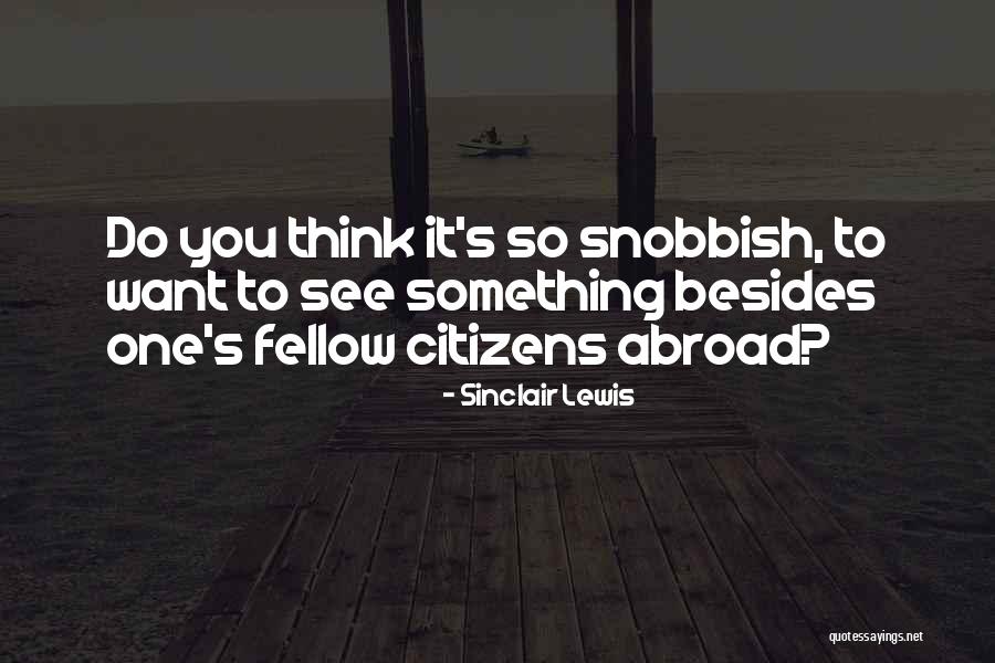 Travel Abroad Quotes By Sinclair Lewis