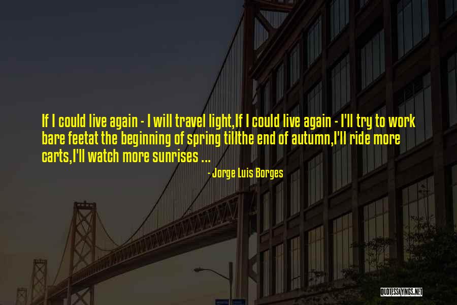 Travel Again Quotes By Jorge Luis Borges