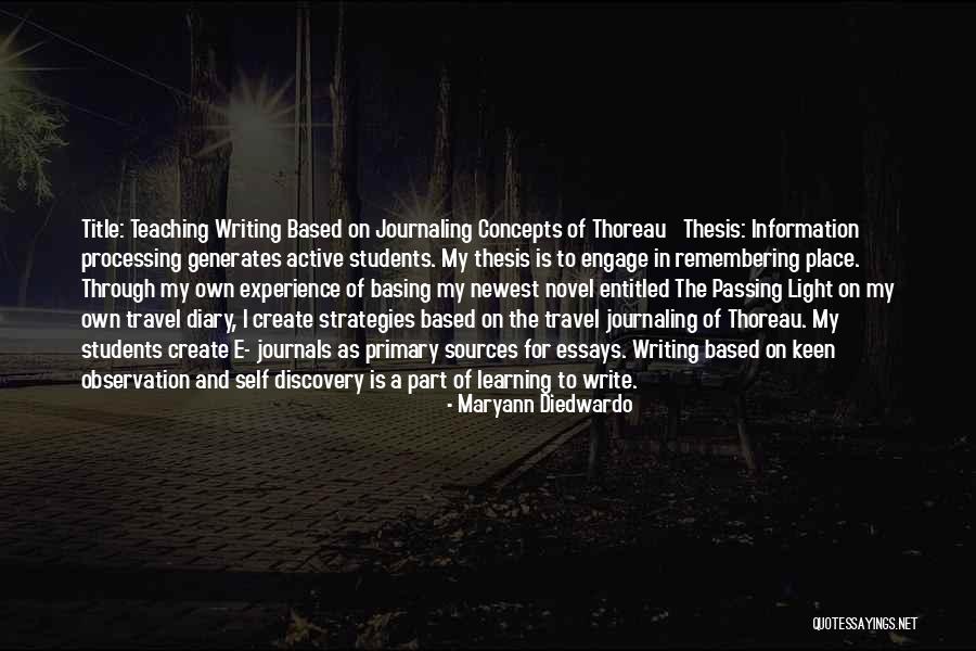 Travel And Self Discovery Quotes By Maryann Diedwardo Travel And Self Discovery Quotes By Maryann Diedwardo