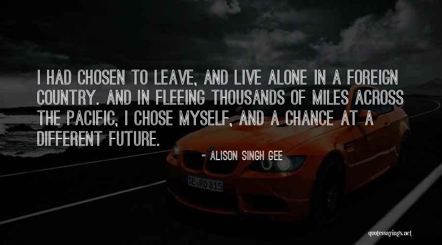 Travel And The Future Quotes By Alison Singh Gee