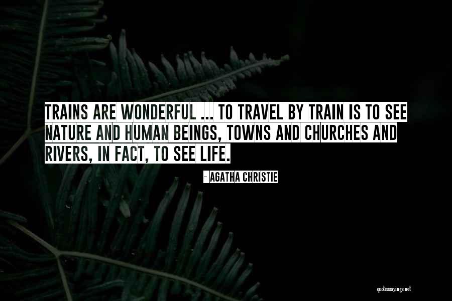 Travel By Train Quotes By Agatha Christie