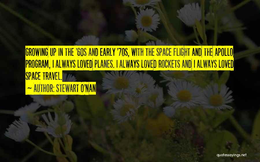 Travel Flight Quotes By Stewart O'Nan