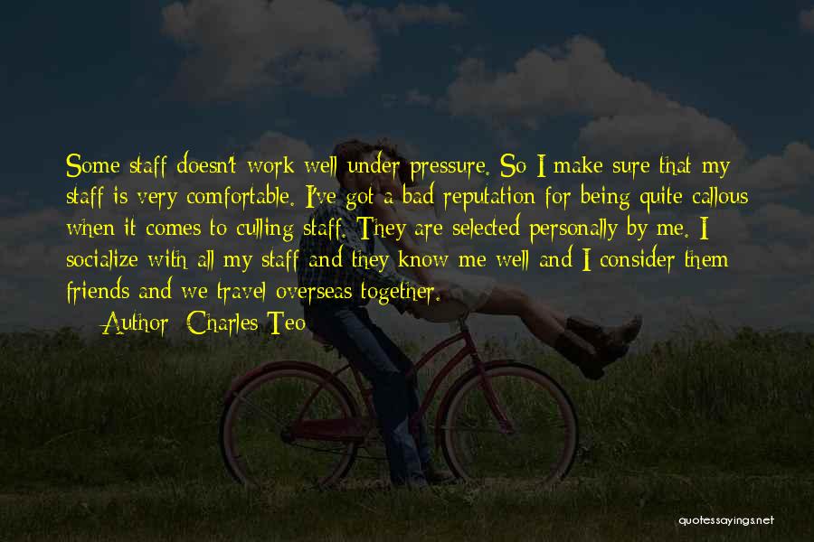 Travel Friends Quotes By Charles Teo