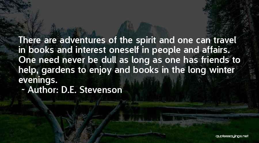 Travel Friends Quotes By D.E. Stevenson