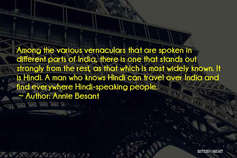 Travel In India Quotes By Annie Besant