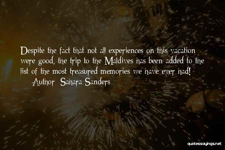 Travel Memories Quotes By Sahara Sanders