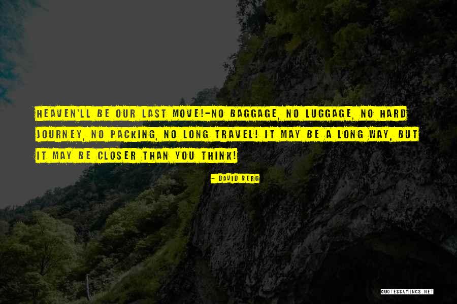 Travel Packing Quotes By David Berg