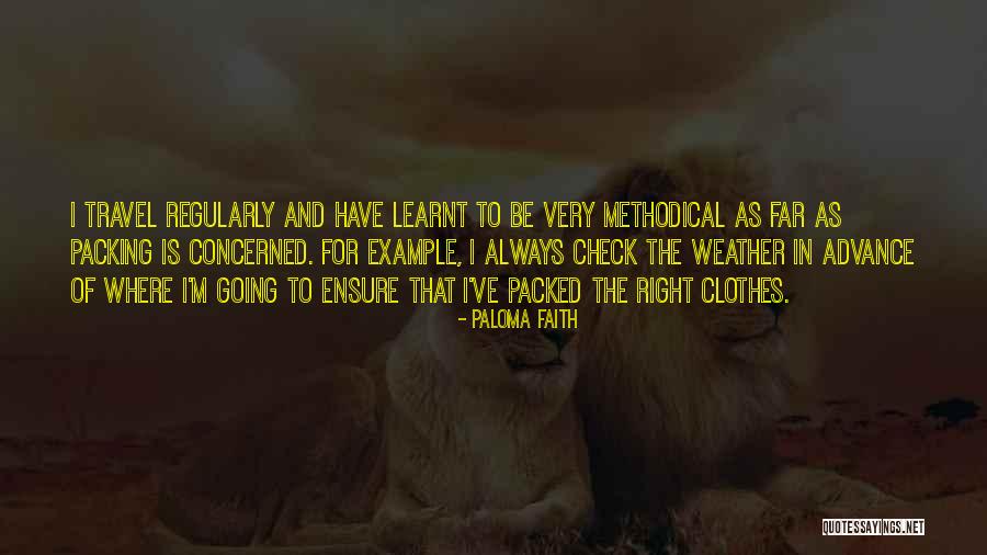 Travel Packing Quotes By Paloma Faith