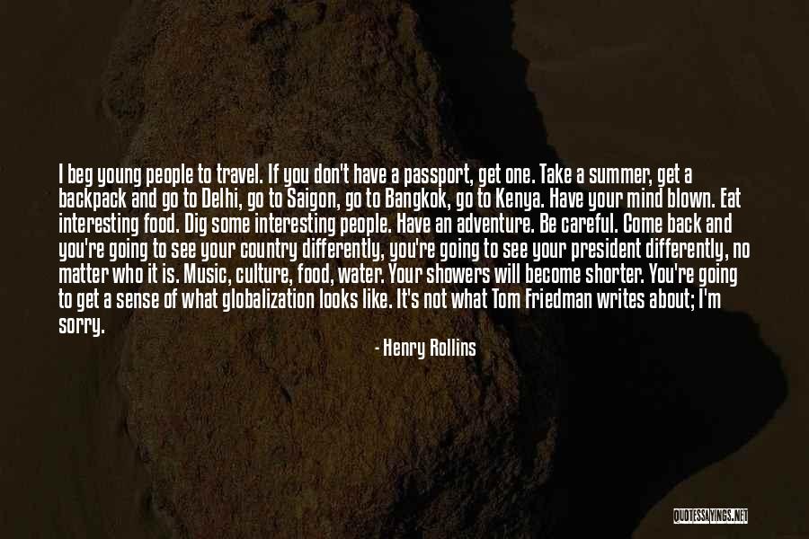 Travel Passport Quotes By Henry Rollins