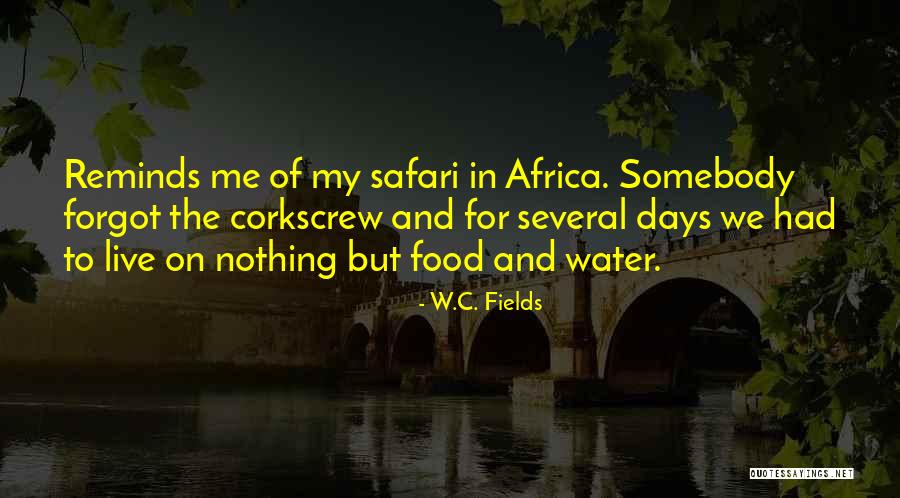 Travel To Africa Quotes By W.C. Fields