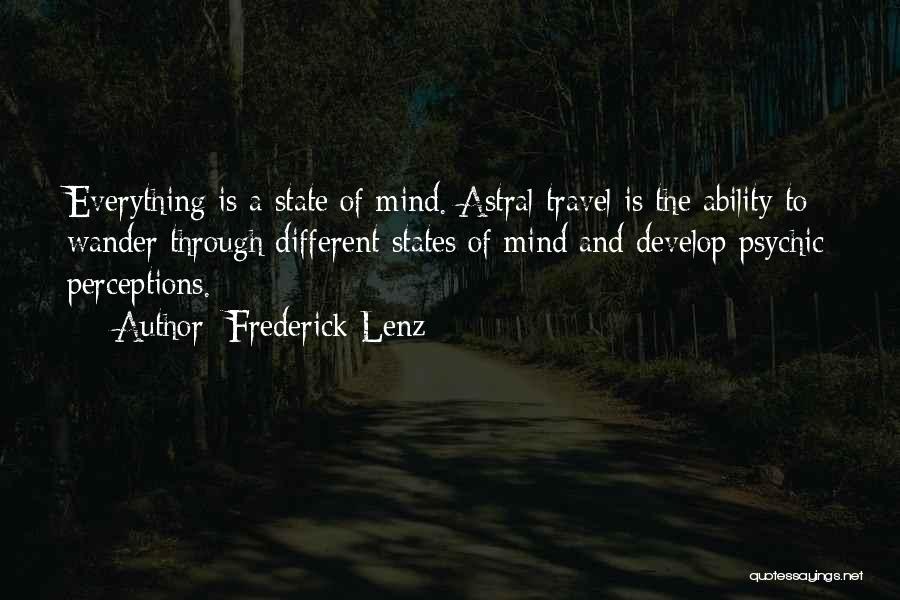 Travel Wander Quotes By Frederick Lenz