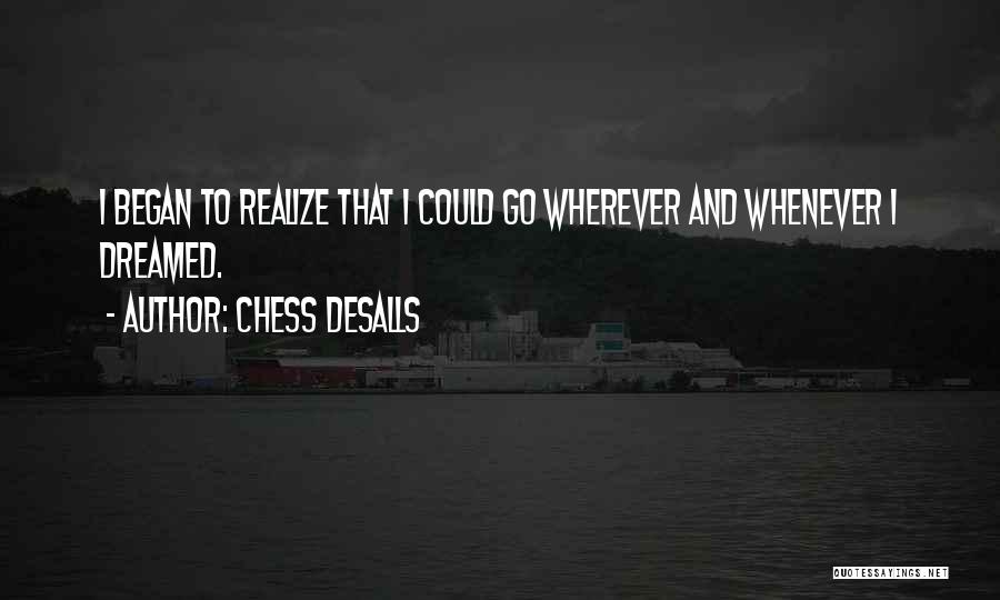 Travel While You Re Young Quotes By Chess Desalls