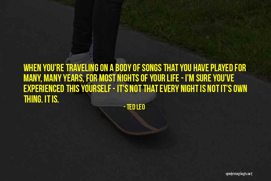 Traveling At Night Quotes By Ted Leo Traveling At Night Quotes By Ted Leo
