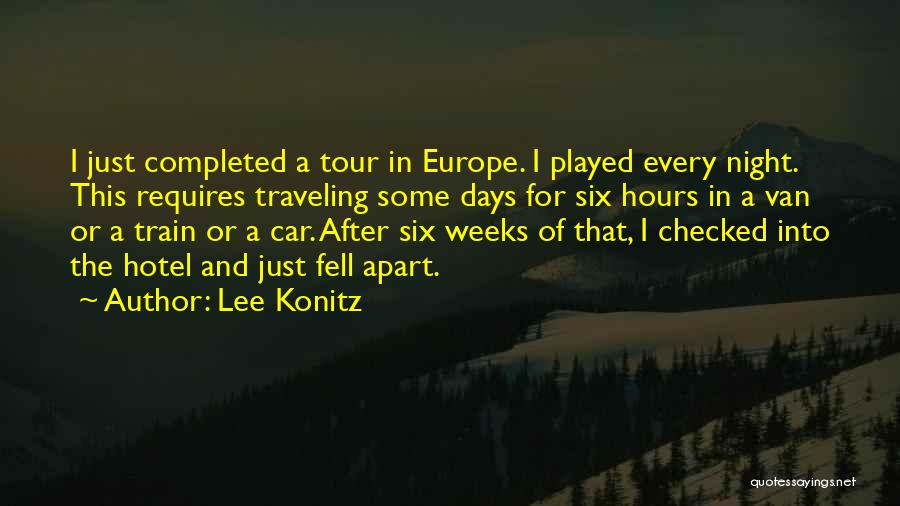 Traveling In Car Quotes By Lee Konitz