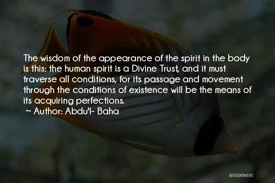 Traverse Quotes By Abdu'l- Baha