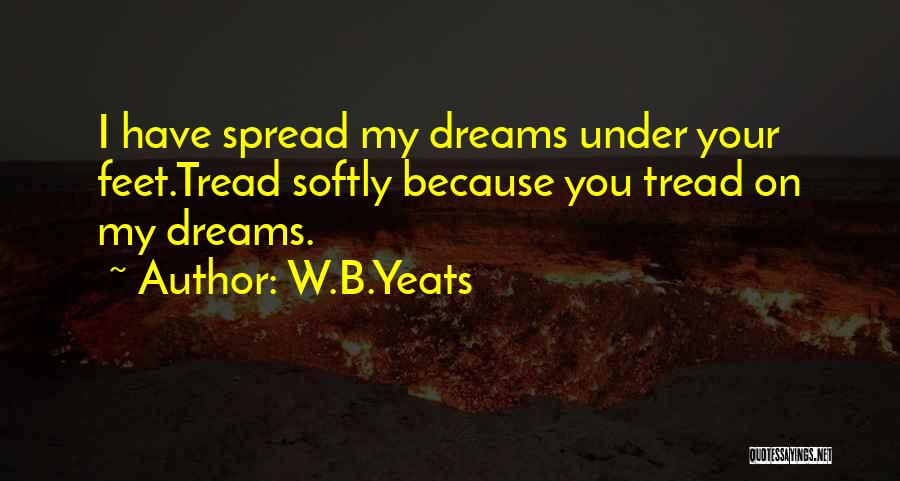 Tread Softly Quotes By W.B.Yeats