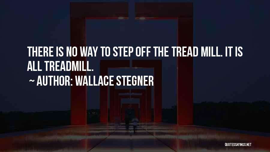 Treadmill Quotes By Wallace Stegner