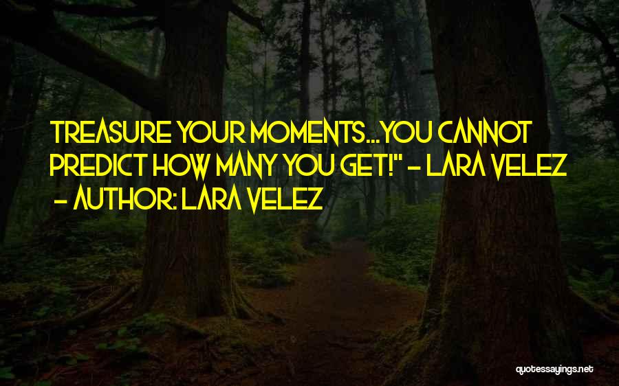 Treasure These Moments Quotes By Lara Velez