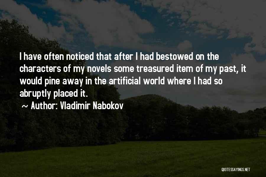 Treasured Item Quotes By Vladimir Nabokov