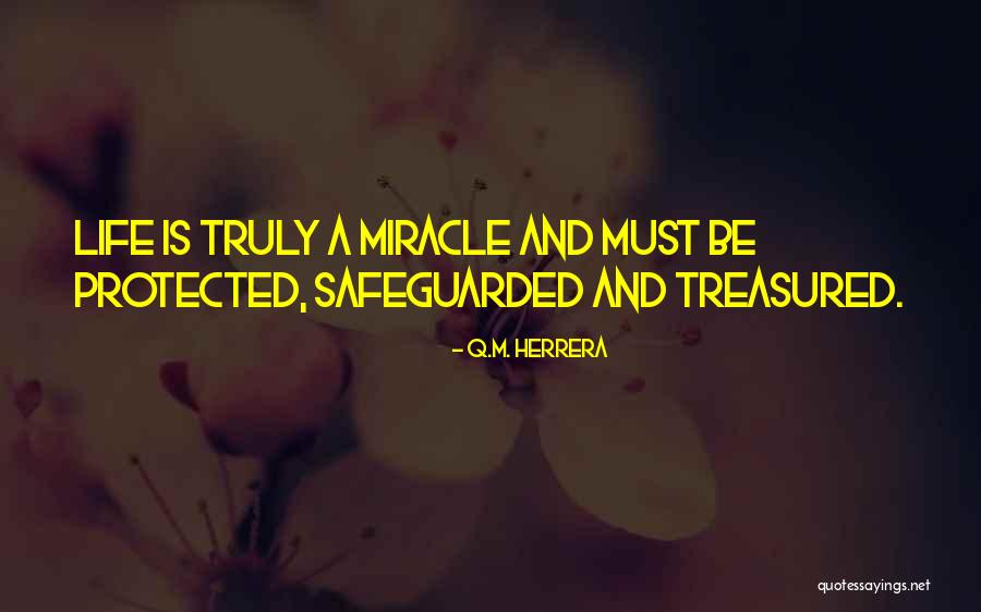 Treasured Life Quotes By Q.M. Herrera