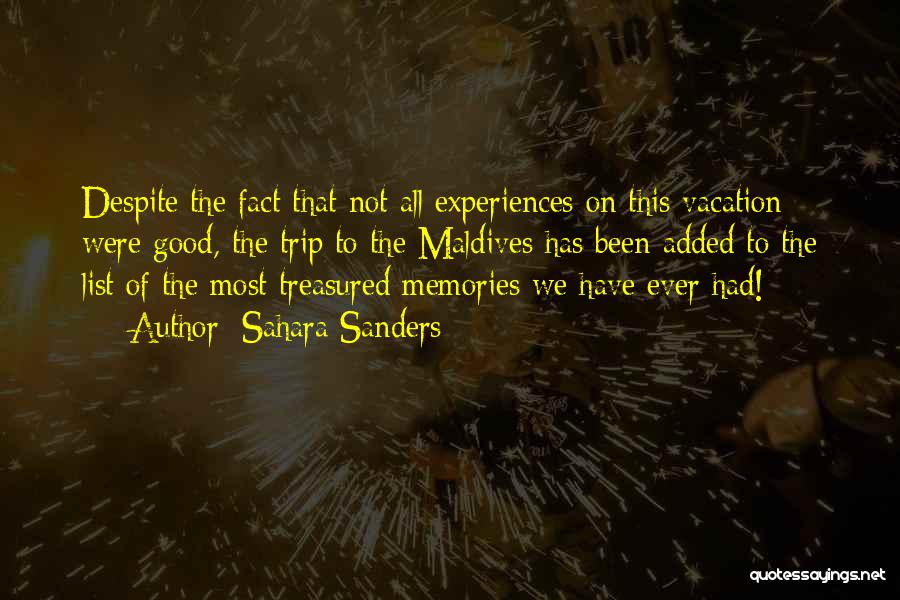 Treasured Memories Quotes By Sahara Sanders