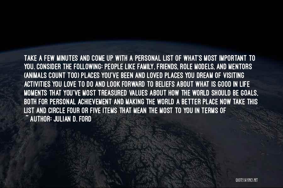 Treasured Moments With Friends Quotes By Julian D. Ford