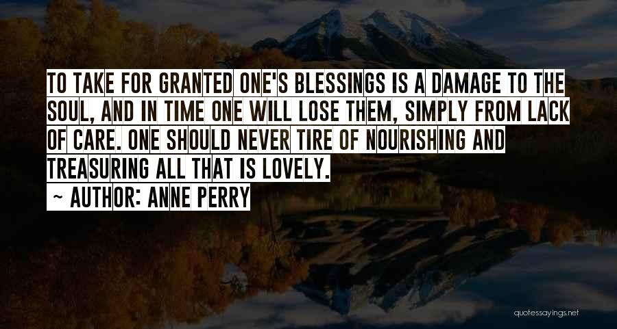 Treasuring Time Quotes By Anne Perry