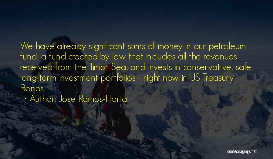 Treasury Money Quotes By Jose Ramos-Horta